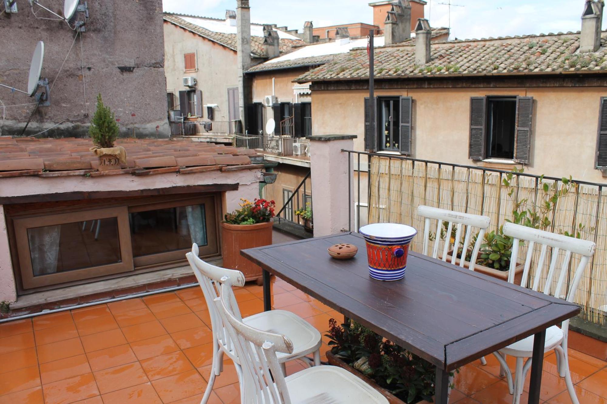 Casa Greco - Attico Con Terrazza, Trastevere Рим Экстерьер фото