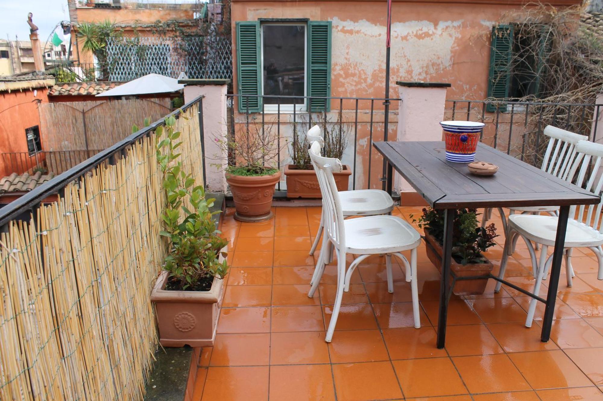 Casa Greco - Attico Con Terrazza, Trastevere Рим Экстерьер фото