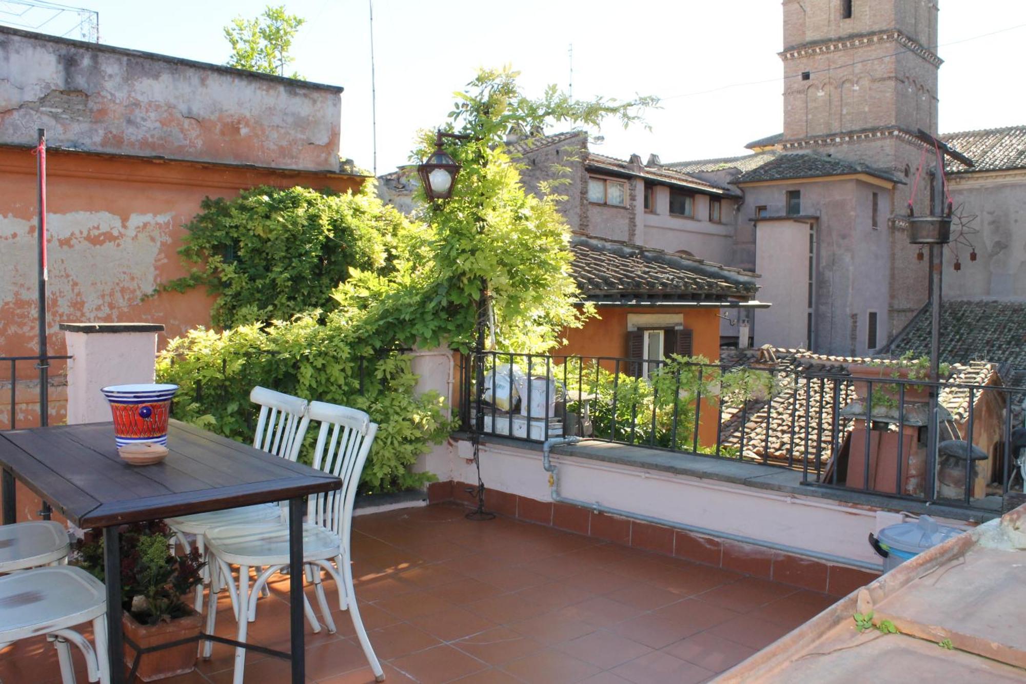 Casa Greco - Attico Con Terrazza, Trastevere Рим Экстерьер фото